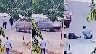 Navi Mumbai Shocker: Two Men on Morning Walk Flung in Air By Speeding Car in Palm Beach Road (Watch Video)